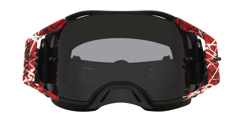 OAKLEY Airbrake MX Brille - rot Eddie dunkelgrau Glas