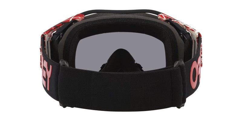OAKLEY Airbrake MX Brille - rot Eddie dunkelgrau Glas