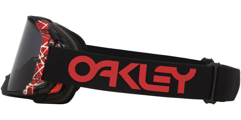 OAKLEY Airbrake MX Brille - rot Eddie dunkelgrau Glas