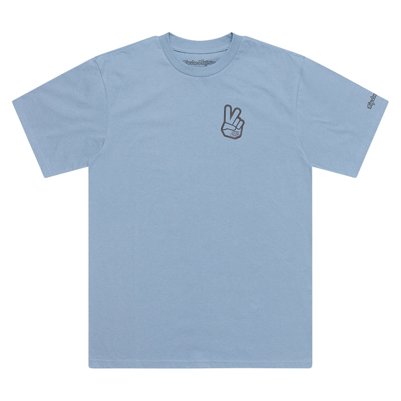 Troy Lee Designs Peace Out T Shirt Rauchblau