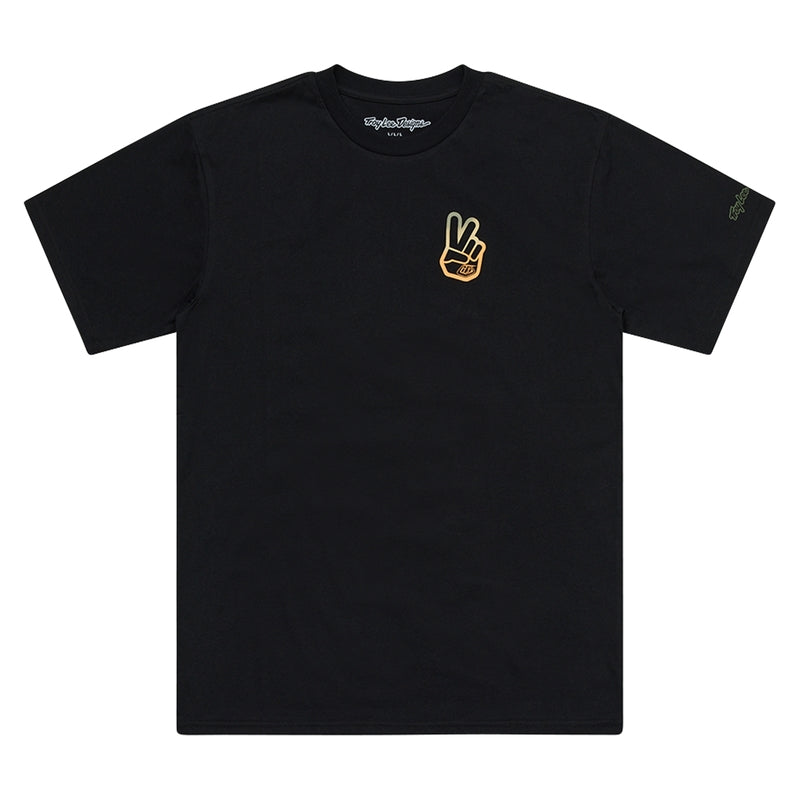 Troy Lee Designs Peace Out T Shirt Schwarz