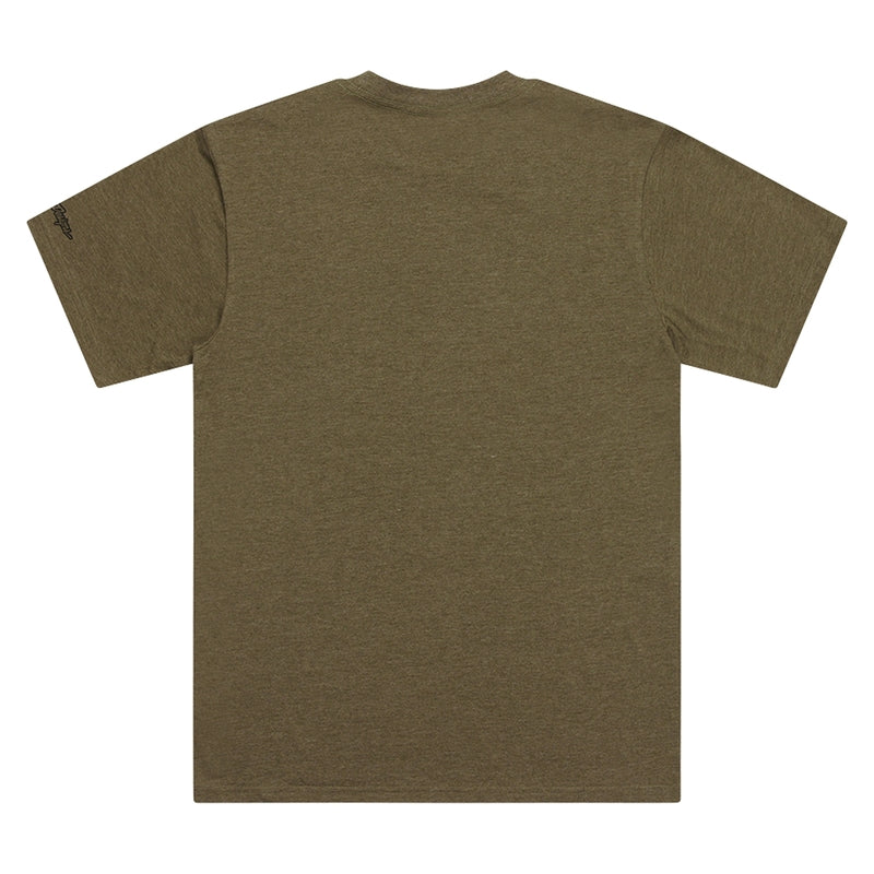 Troy Lee Designs Badge T Shirt Oliv Meliert