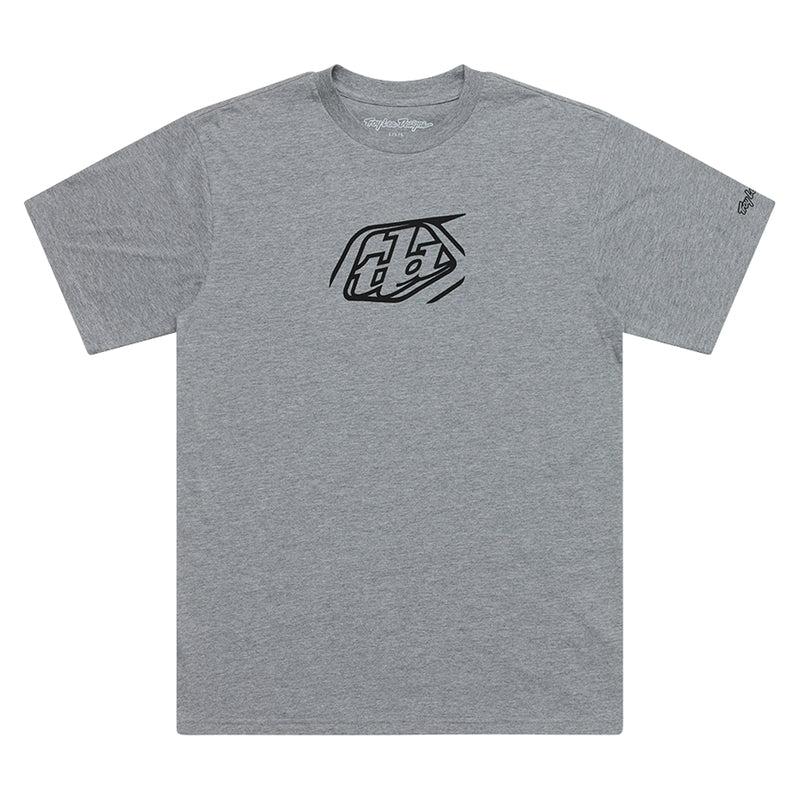 Troy Lee Designs Badge T Shirt Grau Meliert