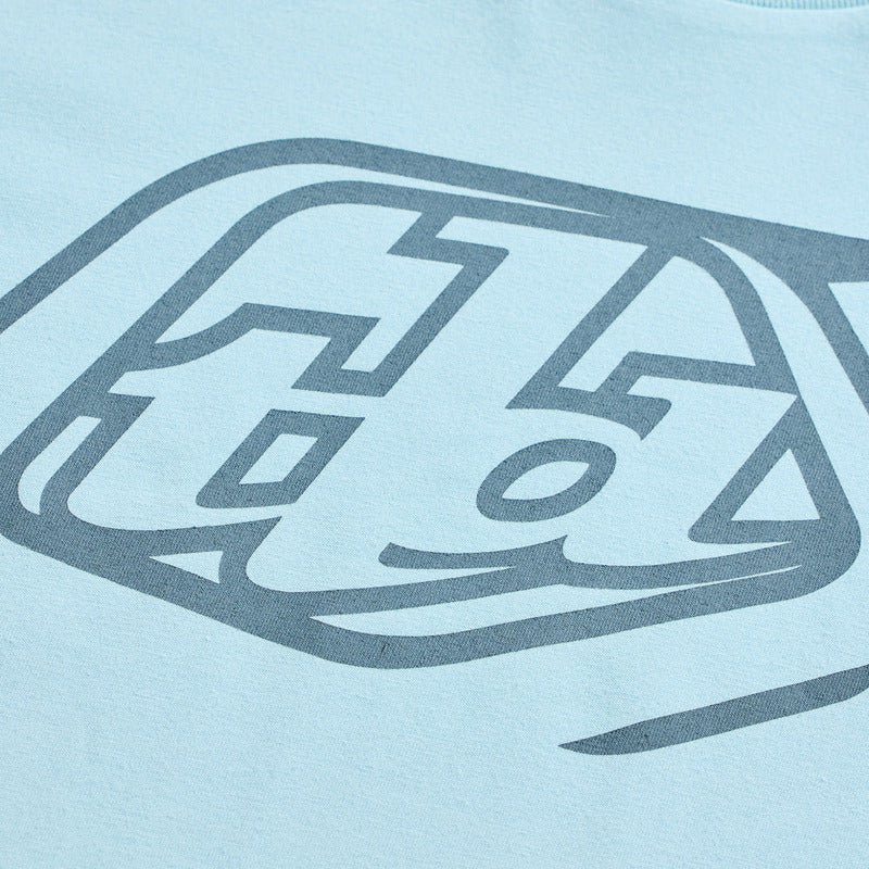 Troy Lee Designs Badge T Shirt Dawn Blau