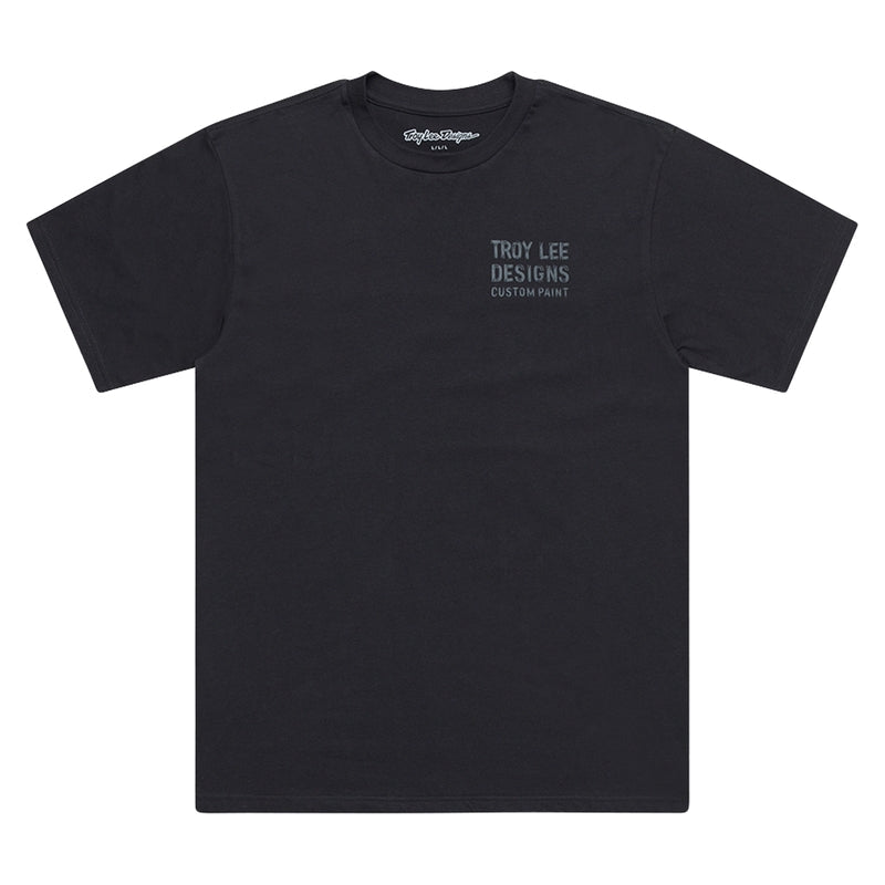 Schwarzes Troy Lee Designs Paint Shop T-Shirt aus Freizeitbekleidung, bequem und stilvoll für den Alltag.