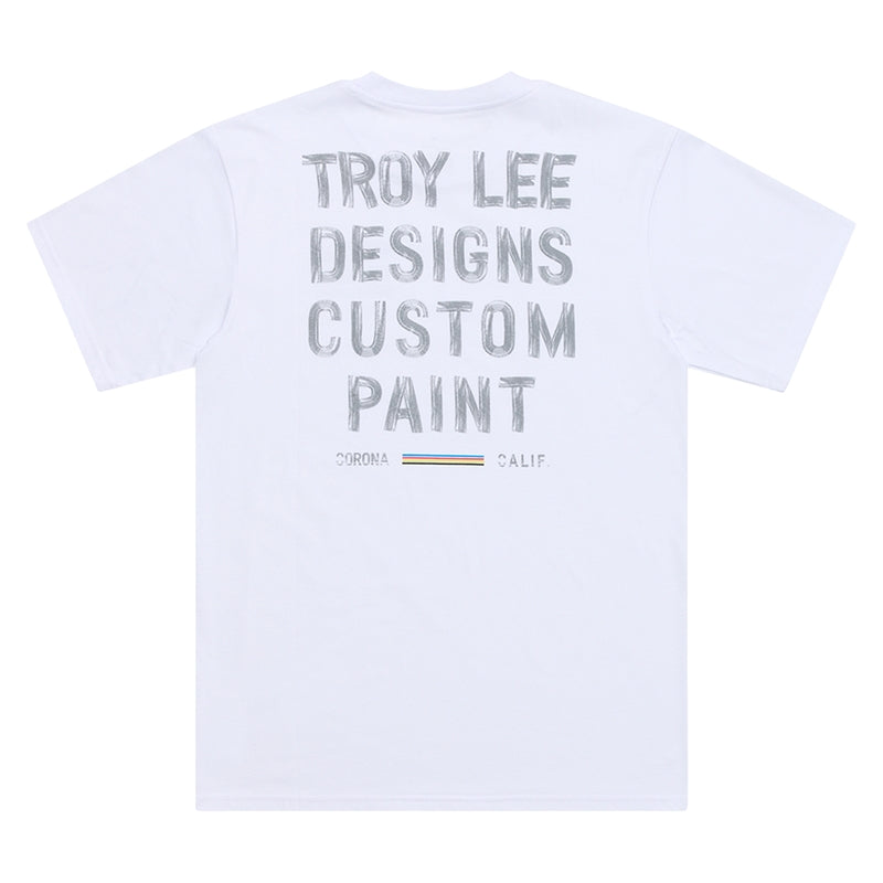 Troy Lee Designs Paint Shop T Shirt Weiß