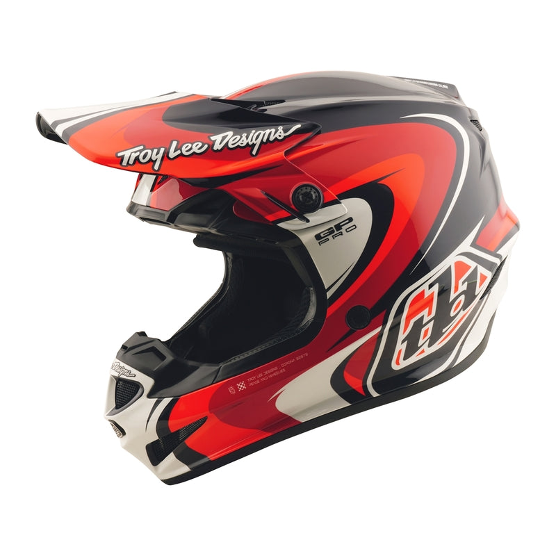 Troy Lee Designs Gp Pro Crossover Motocrosshelm Dunkelblau/Rot
