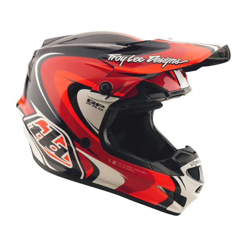 Troy Lee Designs Gp Pro Crossover Motocrosshelm Dunkelblau/Rot