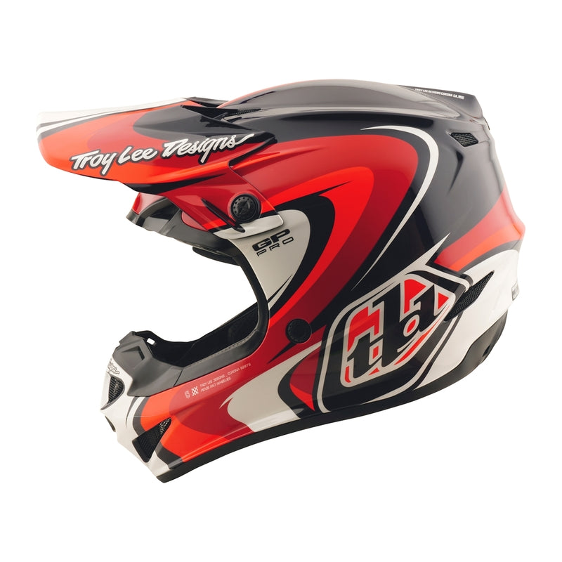 Troy Lee Designs Gp Pro Crossover Motocrosshelm Dunkelblau/Rot