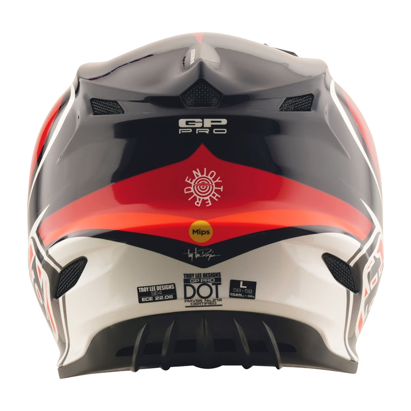 Troy Lee Designs Gp Pro Crossover Motocrosshelm Dunkelblau/Rot
