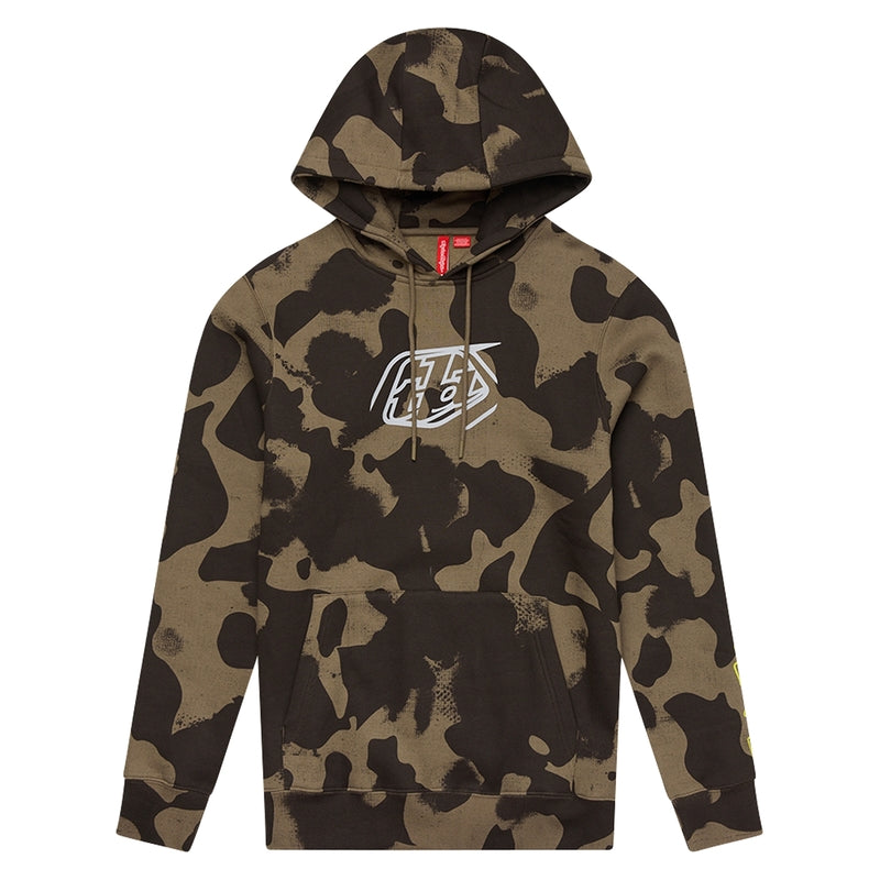 Troy Lee Designs Badge Hoodie Camouflage Oliv
