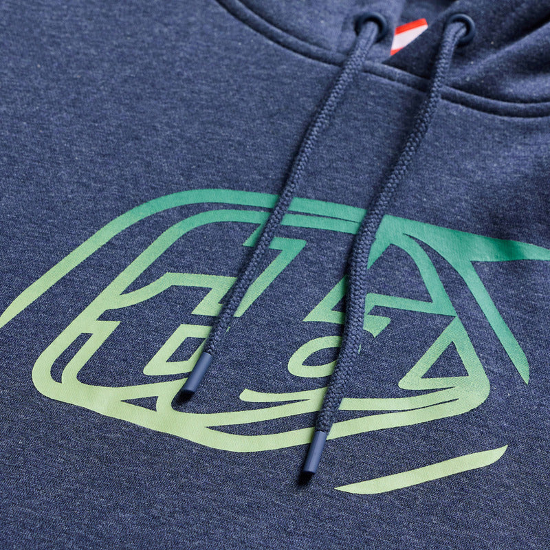 Troy Lee Designs Badge Hoodie Dunkelblau Heather