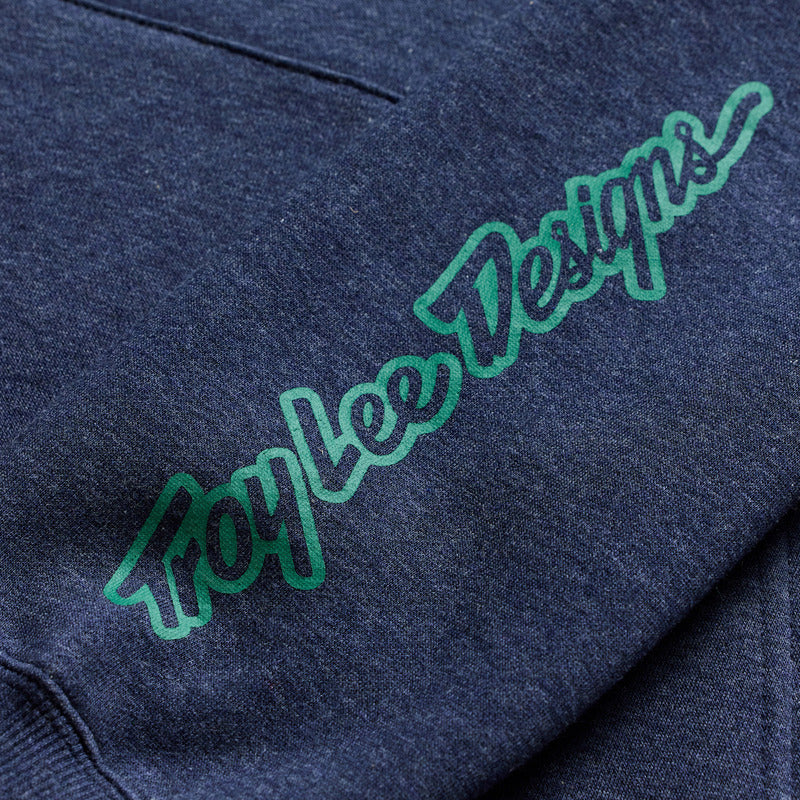 Troy Lee Designs Badge Hoodie Dunkelblau Heather