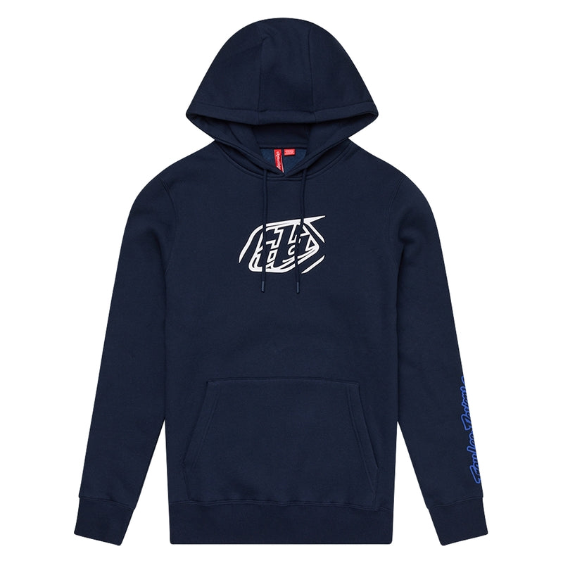 Troy Lee Designs Badge Jugend Hoodie Dunkelblau