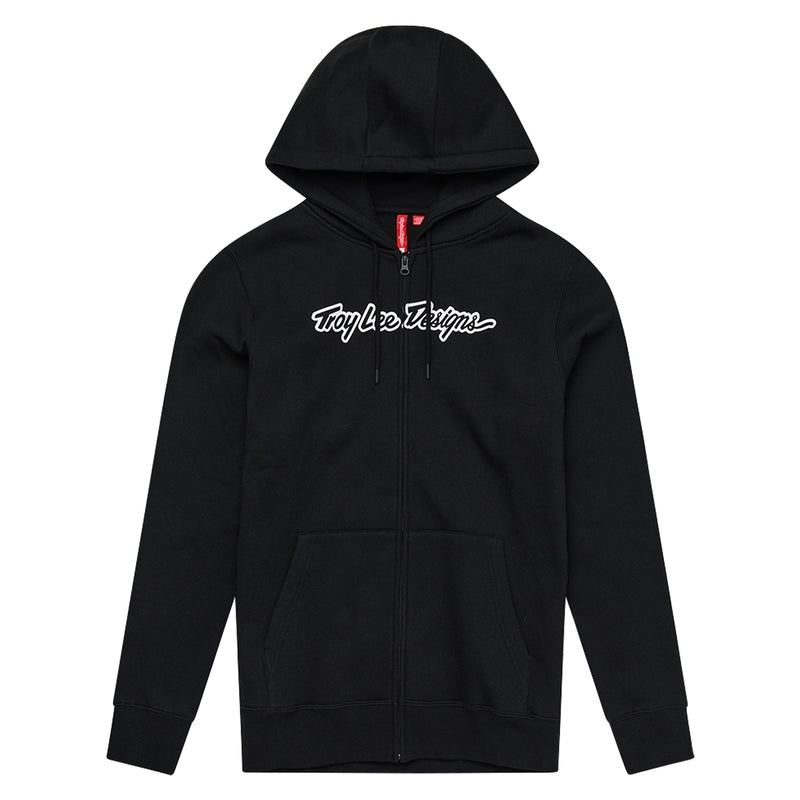 Troy Lee Designs Zip Up Signature Hoodie Schwarz