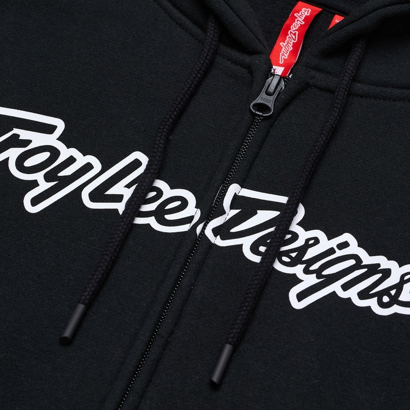 Troy Lee Designs Zip Up Signature Hoodie Schwarz