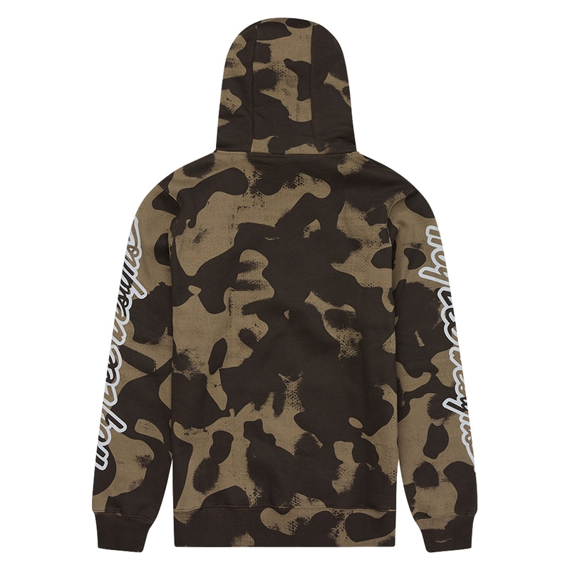 Troy Lee Designs Zip Up Branded Hoodie Camouflage Oliv