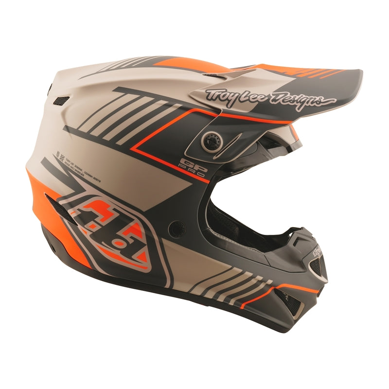 Troy Lee Designs Gp Pro Segment Motocrosshelm Taupe