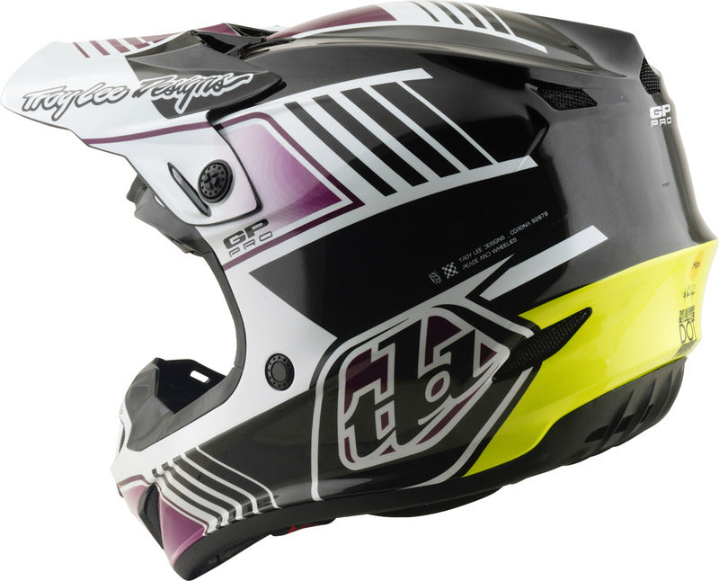 Troy Lee Designs Gp Pro Mips Motocrosshelm Segment Schwarz/Violett