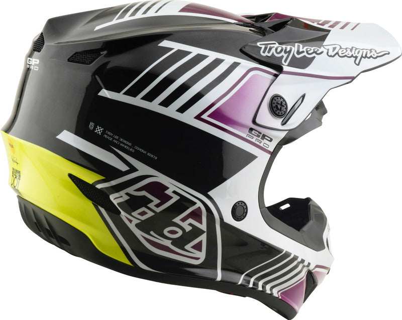 Troy Lee Designs Gp Pro Mips Motocrosshelm Segment Schwarz/Violett