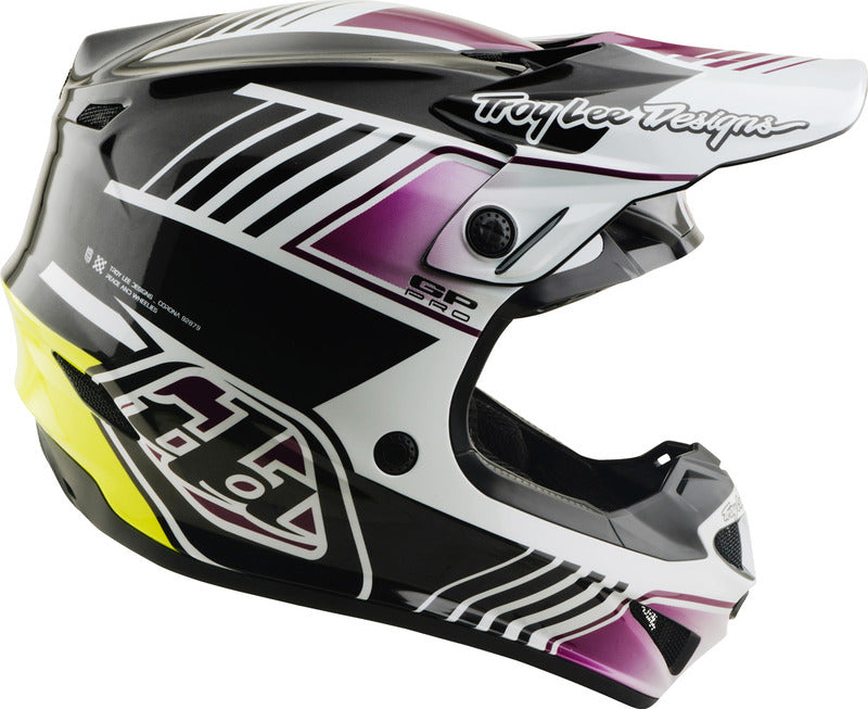 Troy Lee Designs Gp Pro Mips Motocrosshelm Segment Schwarz/Violett