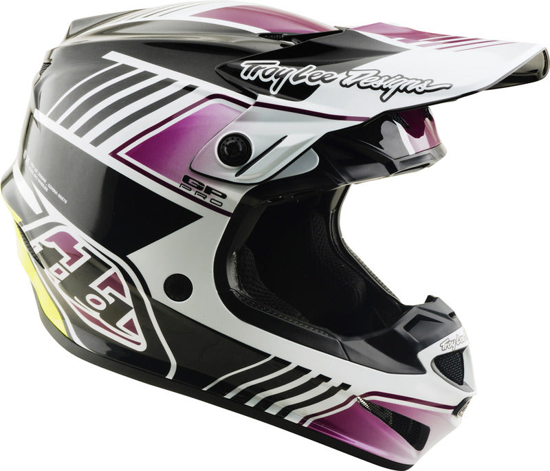 Troy Lee Designs Gp Pro Mips Motocrosshelm Segment Schwarz/Violett