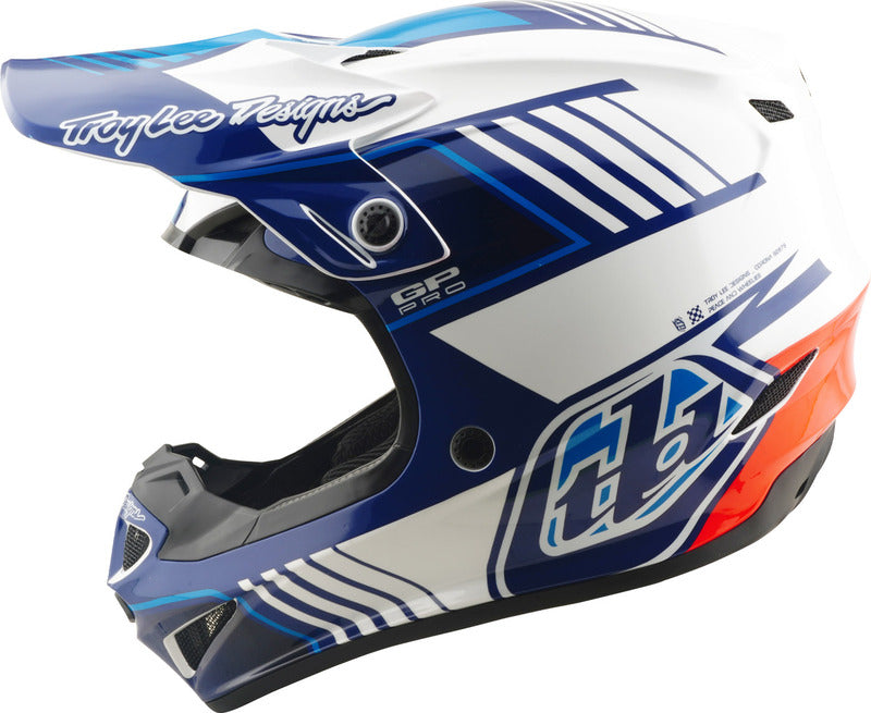 Troy Lee Designs Gp Pro Mips Motocrosshelm Segment Blau/Weiß
