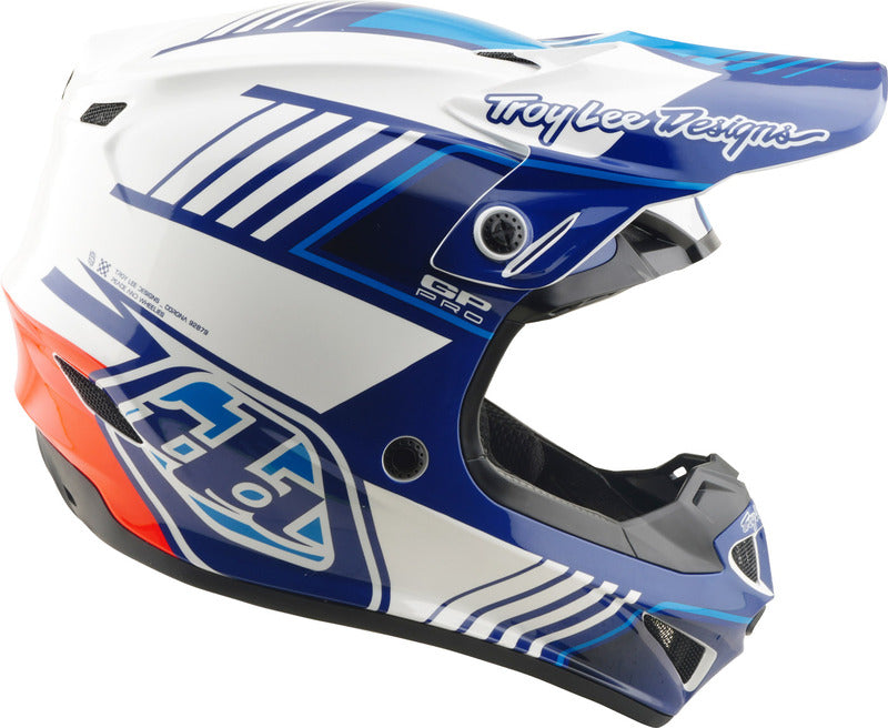 Troy Lee Designs Gp Pro Mips Motocrosshelm Segment Blau/Weiß