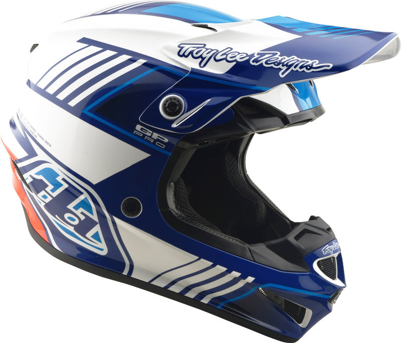 Troy Lee Designs Gp Pro Mips Motocrosshelm Segment Blau/Weiß