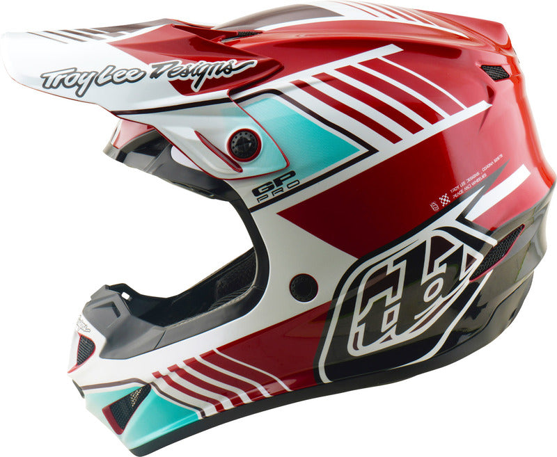 Troy Lee Designs Gp Pro Mips Motocrosshelm Segment Rot/Weiß