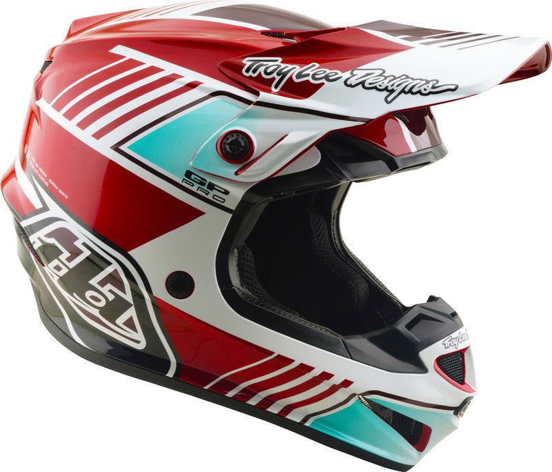 Troy Lee Designs Gp Pro Mips Motocrosshelm Segment Rot/Weiß