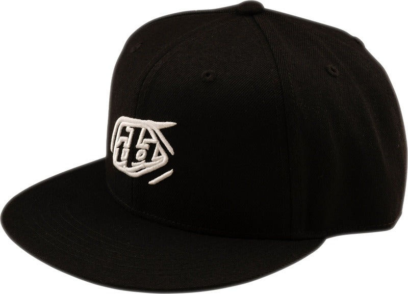Troy Lee Designs Curved Snapback Badge Cap Schwarz