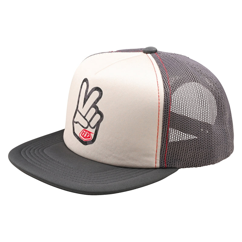 Troy Lee Designs Trucker Snapback Peace Out Cap Weiß
