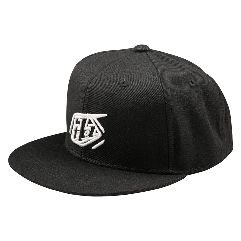 Troy Lee Designs Flat Bill Snapback Badge Cap Schwarz