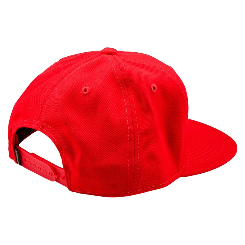 Troy Lee Designs Flat Bill Snapback Badge Cap Rot