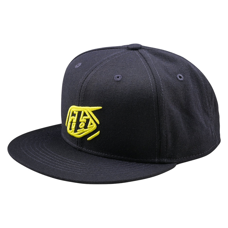 Troy Lee Designs Flat Bill Snapback Badge Cap Navy