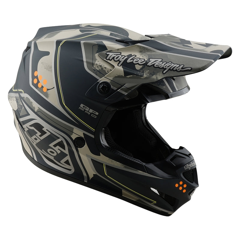 Troy Lee Designs Gp Pro Trooper Motocrosshelm Schwarz/Caper