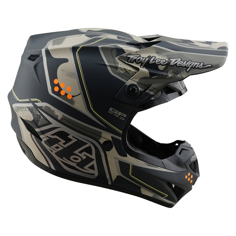 Troy Lee Designs Gp Pro Trooper Motocrosshelm Schwarz/Caper