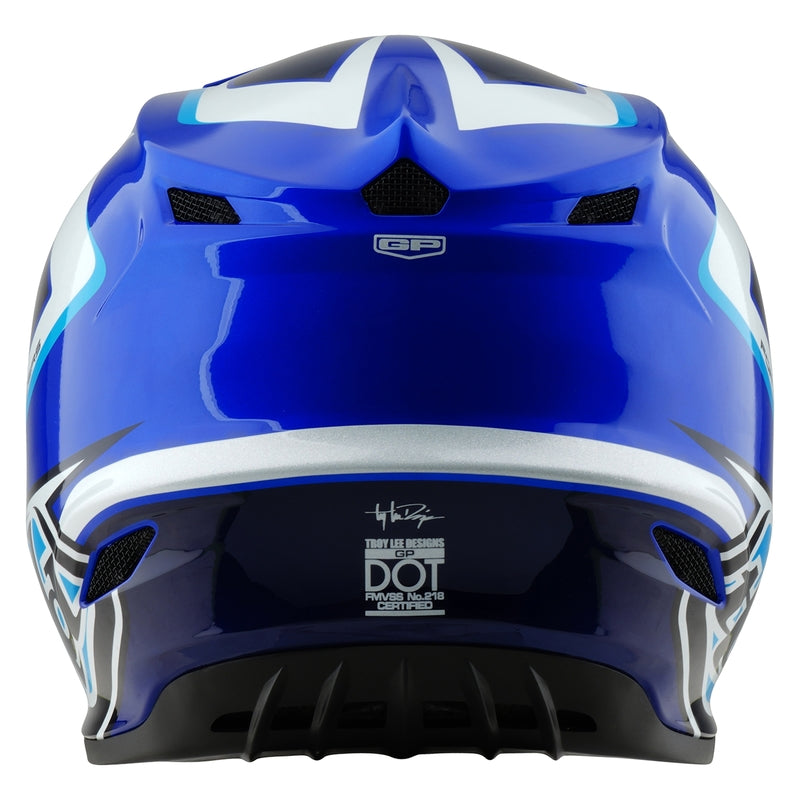 Troy Lee Designs Gp Shutter Motocrosshelm Blau/Weiß