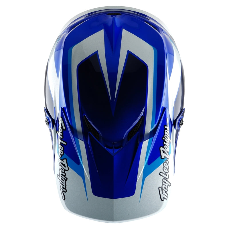 Troy Lee Designs Gp Shutter Motocrosshelm Blau/Weiß