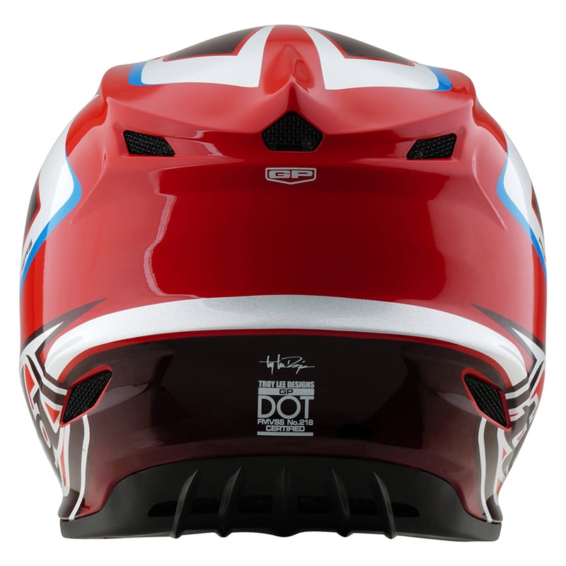 Troy Lee Designs Gp Shutter Motocrosshelm Rot/Weiß