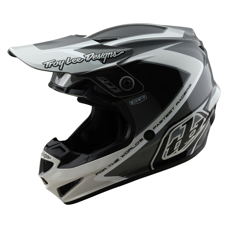 Troy Lee Designs Gp Shutter Motocrosshelm Grau/Weiß