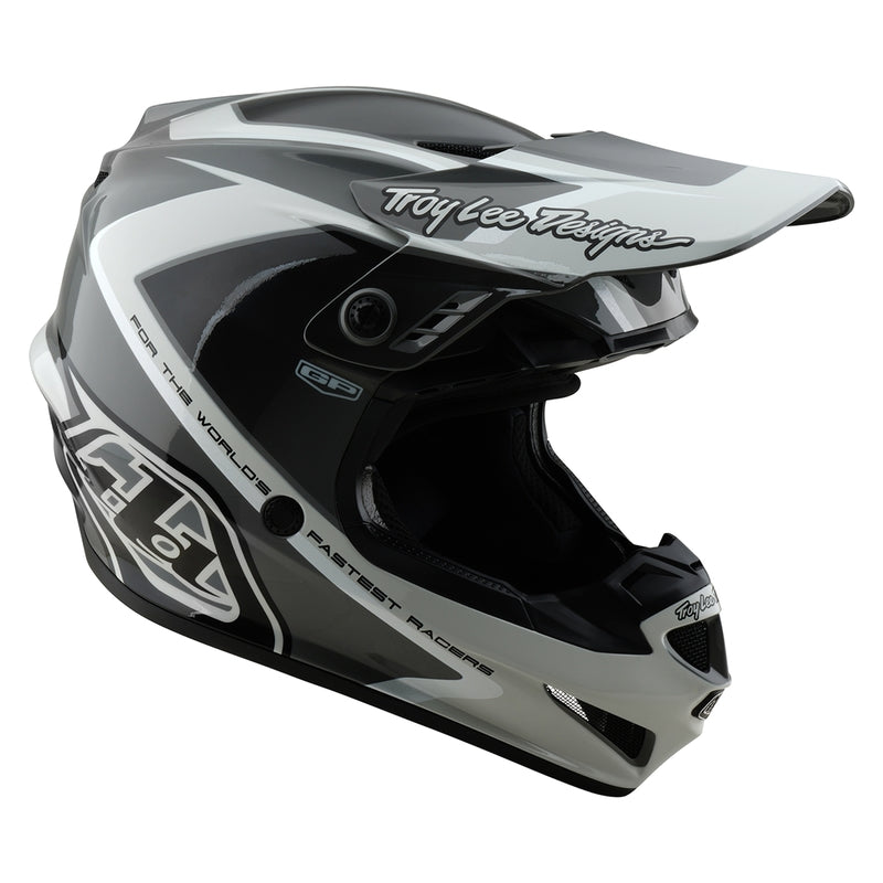 Troy Lee Designs Gp Shutter Motocrosshelm Grau/Weiß