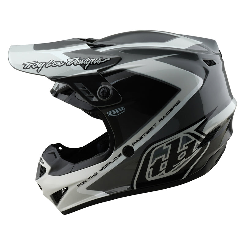 Troy Lee Designs Gp Shutter Motocrosshelm Grau/Weiß