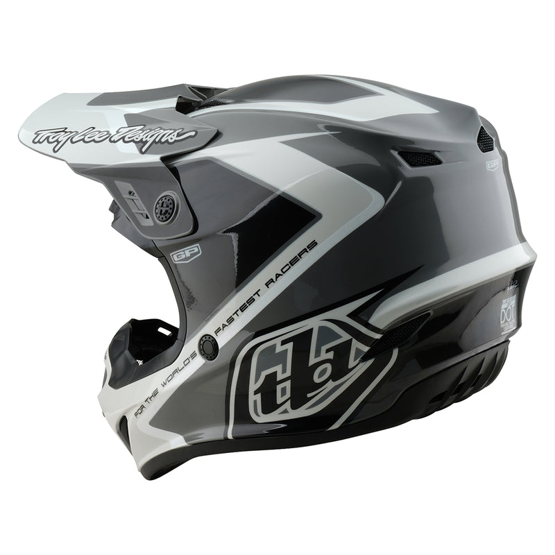 Troy Lee Designs Gp Shutter Motocrosshelm Grau/Weiß