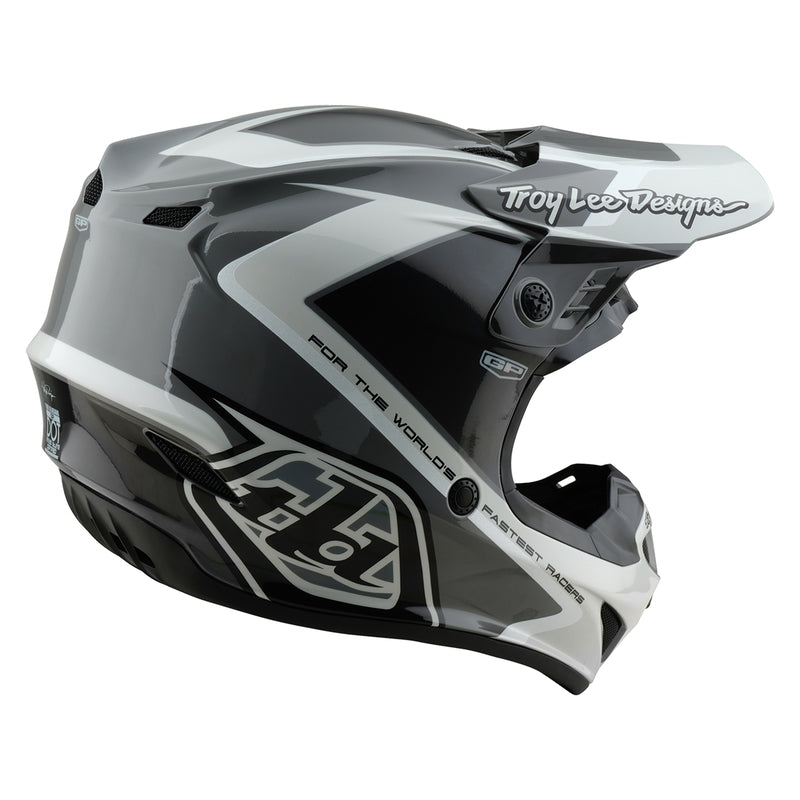 Troy Lee Designs Gp Shutter Motocrosshelm Grau/Weiß