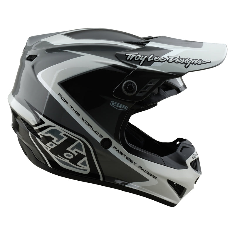 Troy Lee Designs Gp Shutter Motocrosshelm Grau/Weiß