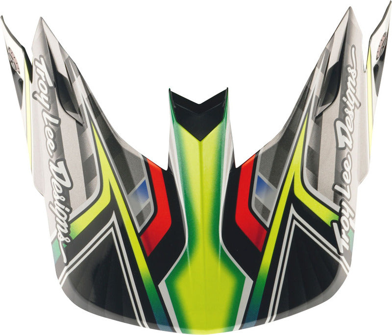Troy Lee Designs Se5 Composite Lowrider Motocrosshelmschirm Grau