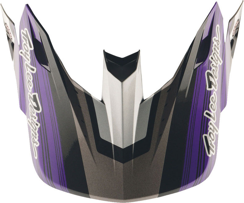 Troy Lee Designs Se5 Carbon Stripes Motocrosshelmschirm Schwarz/Lila