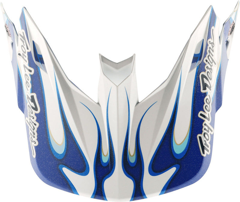 Troy Lee Designs Se5 Composite Motocrosshelmschirm Torched Blau